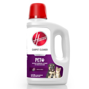 Shampoo para Mascotas y Alfombras Hoover Paws & Claws con Stainguard, Fórmula Concentrada de Limpieza Profunda para Máquinas, 64oz AH30925, Blanco, (Embalaje Puede Variar)
