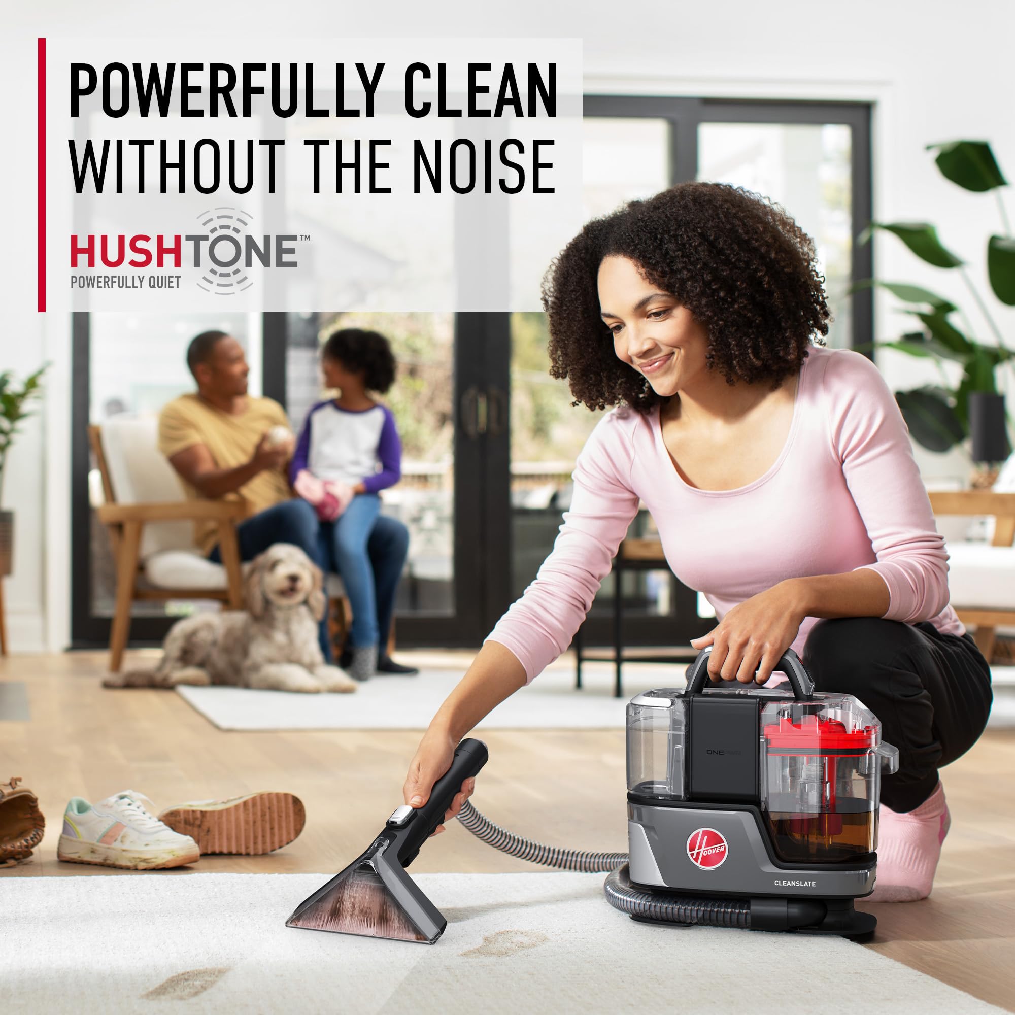 Limpiador de manchas para alfombras y tapicería portátil e inalámbrico Hoover ONEPWR CleanSlate, succión potente con herramientas versátiles - Image 5