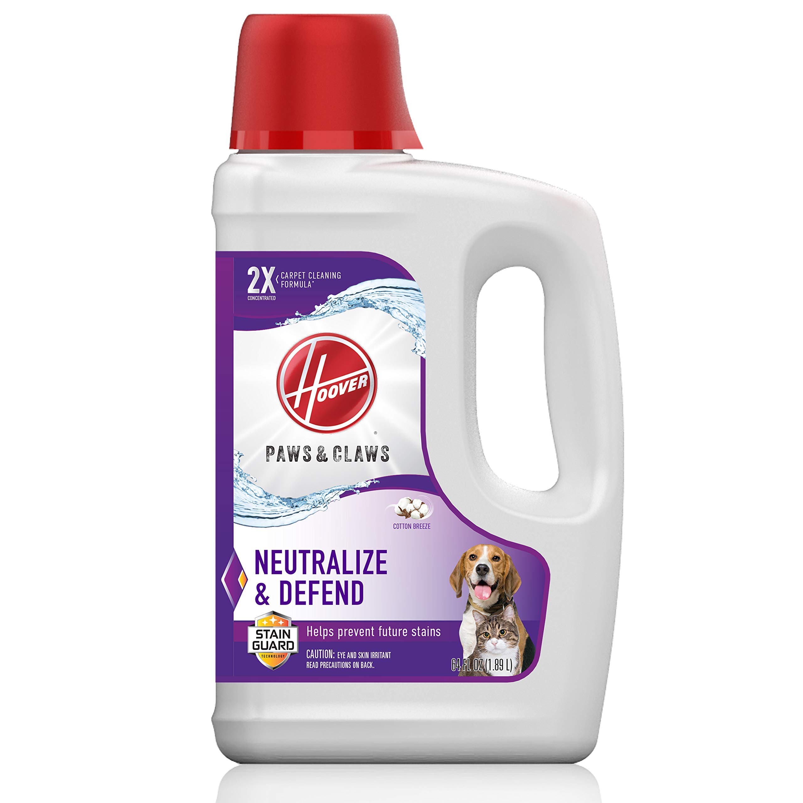 ¡Limpia y protege los pisos de tu hogar con Hoover Premium! Pack de 2 tapetes para mascotas con fórmula concentrada de 64oz AH30925 para una limpieza profunda y efectiva. ¡Ahora con StainGuard!