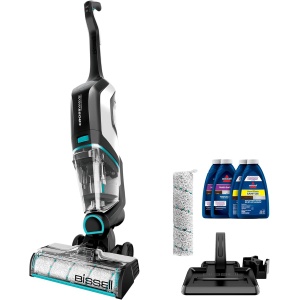 BISSELL CrossWave Cordless Max: Aspiradora y Mopa 2 en 1 para pisos duros y alfombras, sin cables. Negro. 2554A