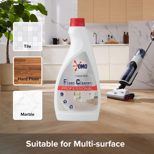 Solución de Limpieza para Pisos Multi-Superficie Roborock, Compatible con Todos los Robots Aspiradores y Aspiradoras Húmedas y Secas Roborock 16.2 oz