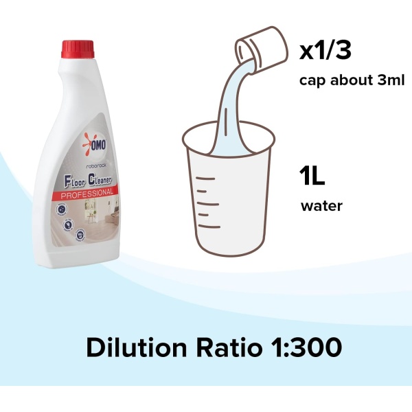 Solución de Limpieza para Pisos Multi-Superficie Roborock, Compatible con Todos los Robots Aspiradores y Aspiradoras Húmedas y Secas Roborock 16.2 oz