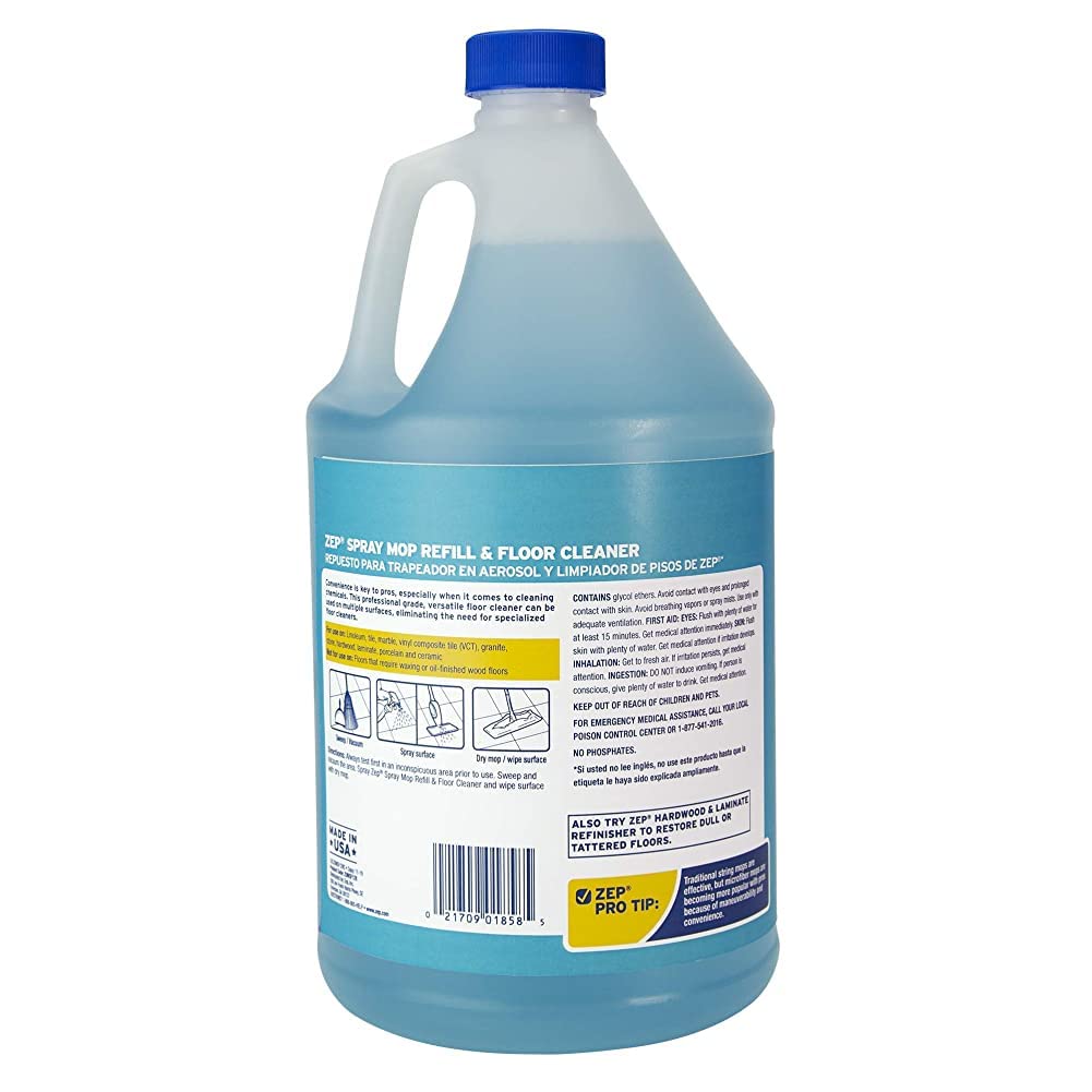 Limpiador de Pisos Multiusos Zep - 1 Galón, Paquete con 4 ZUMSF128 - Limpiador de Pisos Todo-Uso (Recarga para Trapeador Pulverizador - Image 3