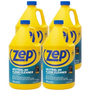 "Limpia Neutro de Pisos Zep. 1 galón (Caja de 4) - ZUNEUT128 - Concentrado de Confianza Pro Limpiador Multiusos para Pisos"