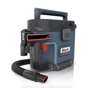Aspiradora portátil Shark VS101 MessMaster, perfecta para mascotas y autos, con tecnología AnyBag, capacidad de 1 galón, auto-limpieza, succión ultra-poderosa para suciedad húmeda y seca, en azul.