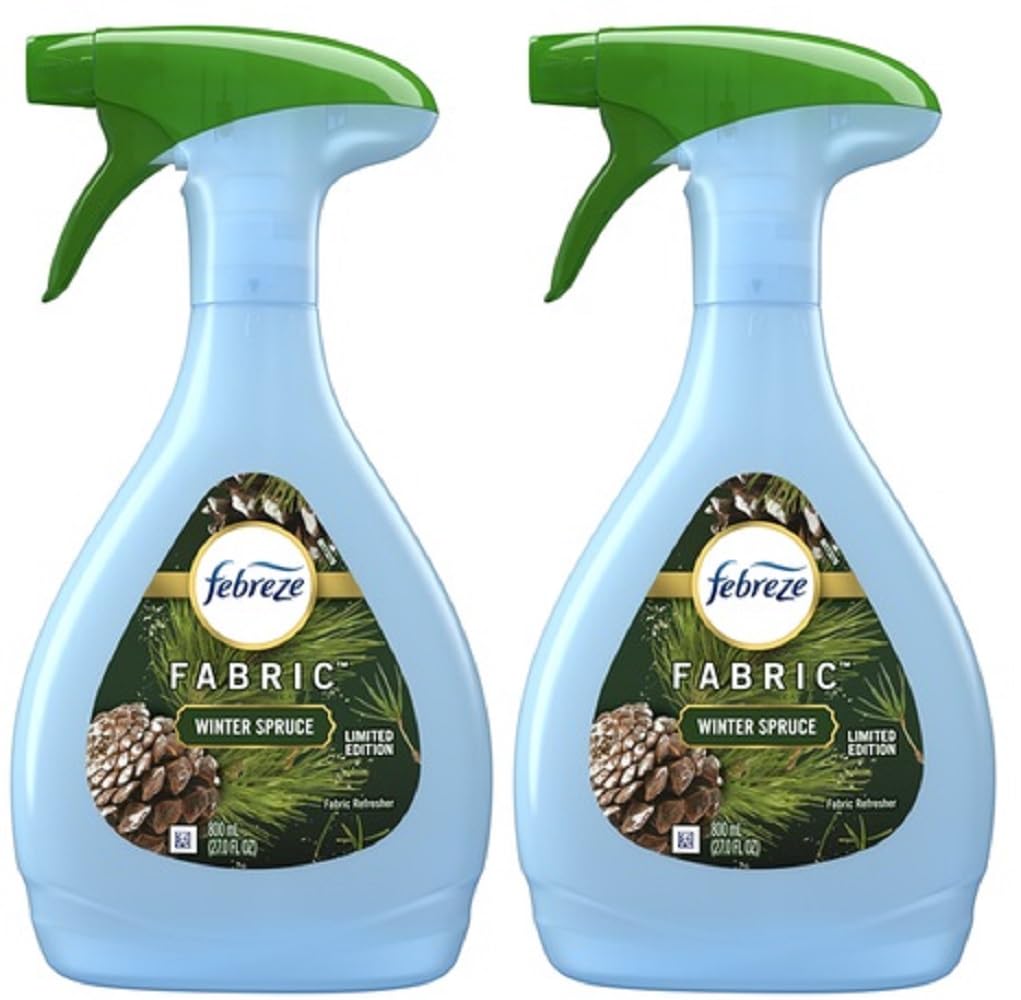 Eliminador de olores Febreze en spray para telas, aroma a abeto de invierno, 27 fl oz (paquete de 2)