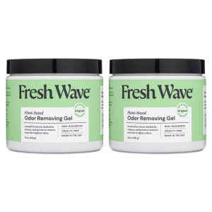 "Eliminador de Olores Fresh Wave, 15 oz., Pack de 2 - Absorbentes de Olores para el Hogar, Alivio Seguro de Olores, Eliminador de Olores Natural a Base de Plantas, Cada 15 oz. Dura 30-60 Días, Ideal para Cocina, Basura y Mascotas"