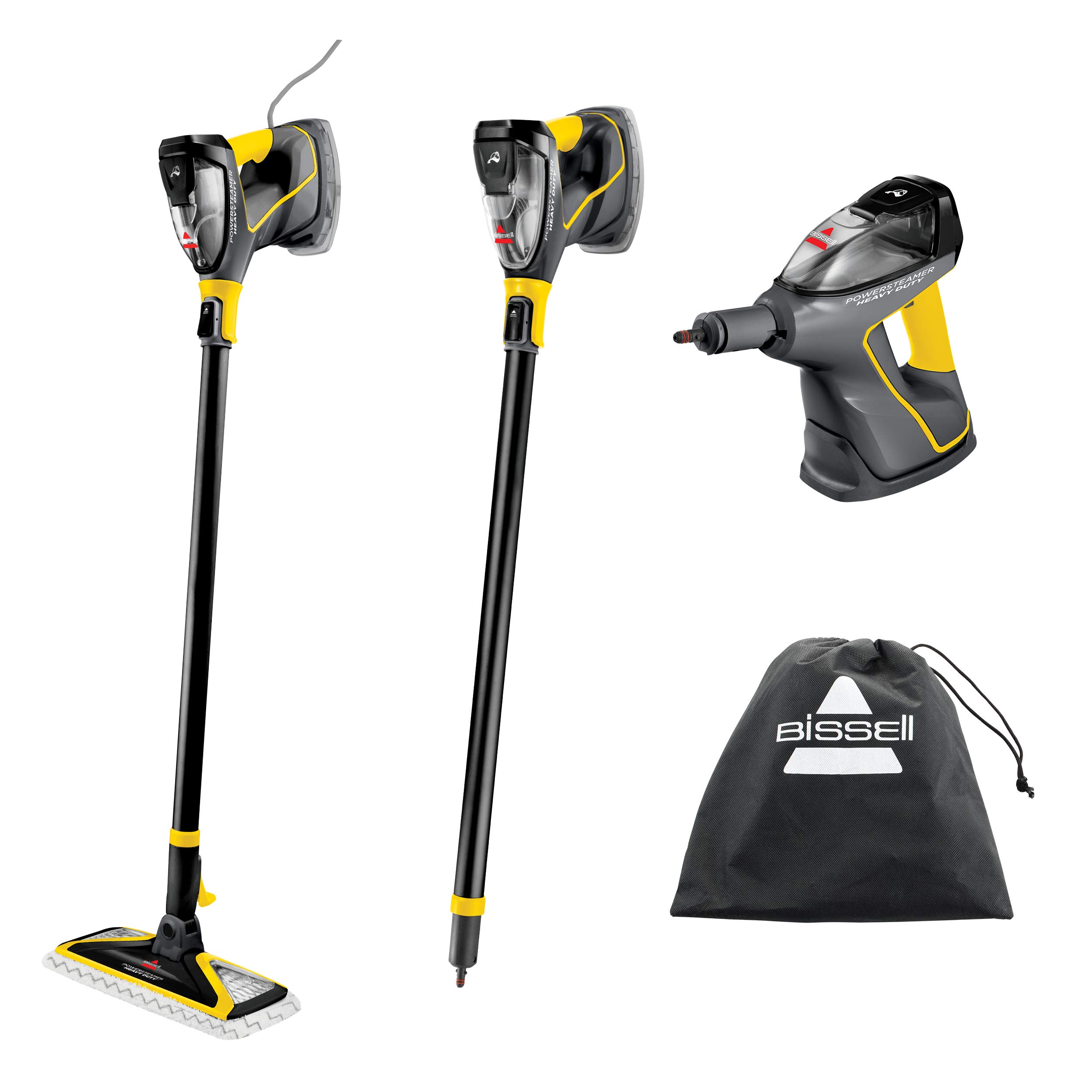 "Limpiador Vapor BISSELL Heavy Duty 3 en 1: Uso Interior y Exterior - Garaje, Taller, Auto, Barco, RV; Ventanas, Muebles y Terrazas - Negro, 2685A"
