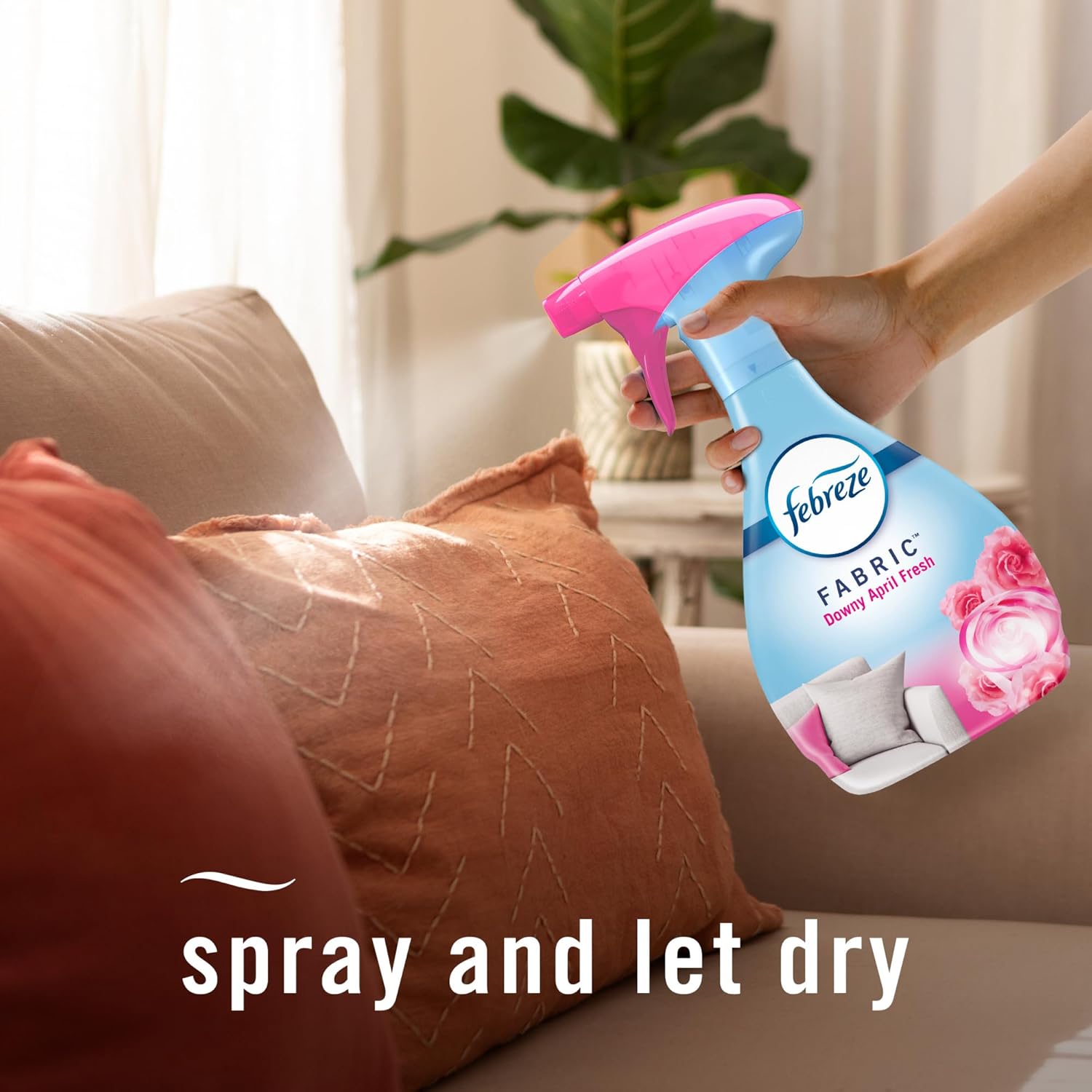 Desodorante de Telas Febreze, aroma Downy April Fresh, 16.9 oz Pack de 2 Remueve Olores