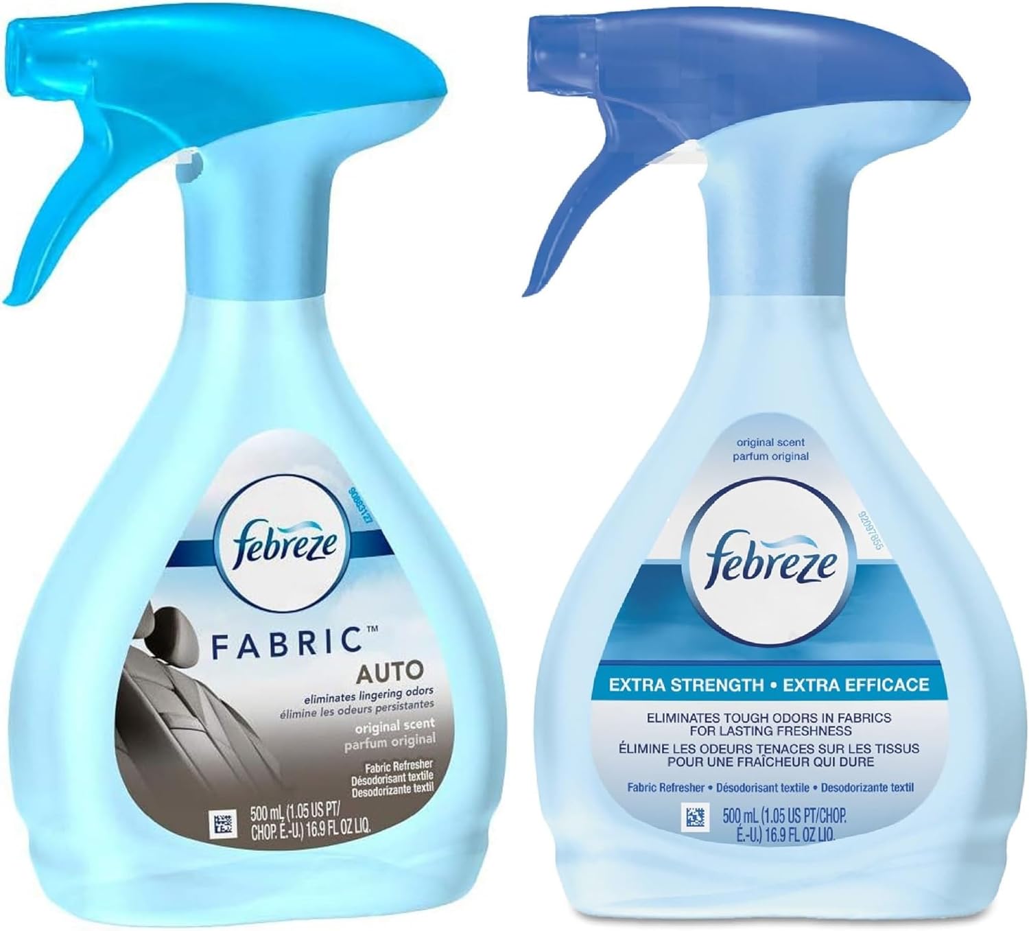 Spray Refrescante para Telas Febreze, Eliminador de Olores, Auto y Extra Fuerza, 16.9 fl oz (Paquete de 2)
