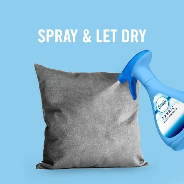 Spray Refrescante para Telas Febreze, Eliminador de Olores, Auto y Extra Fuerza, 16.9 fl oz (Paquete de 2)