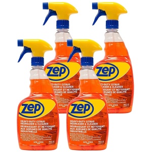 Cabinets "Limpiador y Desengrasante Cítrico Zep Heavy-Duty - 32 oz (Caja de 4) CACIT324 - Calidad Profesional para Eliminar Aceite, Grasa, Adhesivos y Suciedad de Cocinas, Electrodomésticos y Gabinetes"