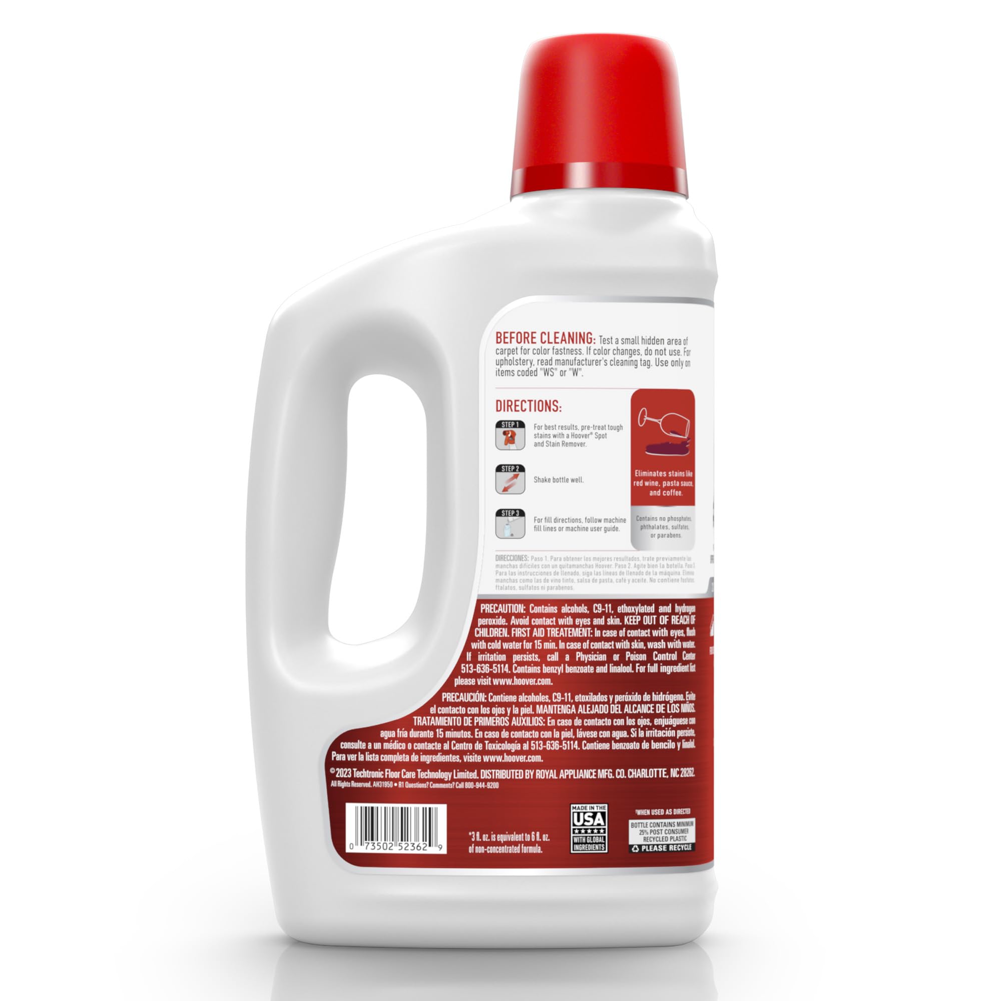Limpia Alfombras Hoover 50 oz Oxy Solución, Profunda, Quita Manchas, Fragancia Ocean Breeze AH31950 - Image 2