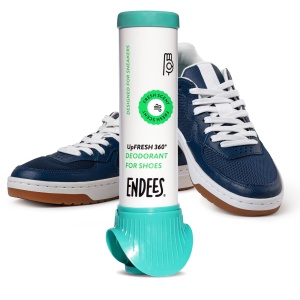 "Eliminador de Olores para Zapatos Endees UpFresh 360° - Spray Desodorante para Pies, Zapatillas, Botas, Bolsas de Gimnasio, 100ml"