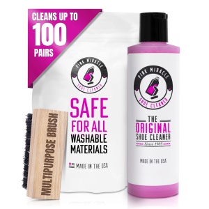Kit limpiador de zapatos Pink Miracle 8oz. Limpieza para cuero, blancos y zapatillas nubuck.