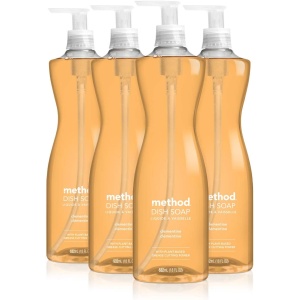Jabón líquido Method, Clementina, Fórmula biodegradable, Elimina la grasa, 18 Fl Oz (4 unidades)