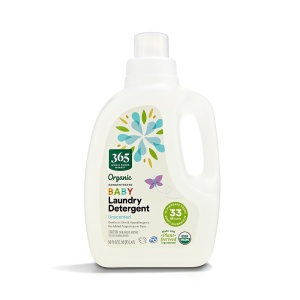 "365 detergente orgánico para bebés de Whole Foods Market, 33 cargas HE, sin fragancia, 50 Fl Oz"
