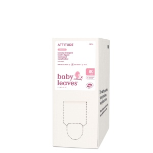 "Detergente para Ropa de Bebé ATTITUDE, Verificado por EWG, Fórmula a Base de Plantas y Minerales, Compatible con Lavadoras HE, Productos para el Hogar Veganos, Sin Fragancia, 80 Cargas, 67.6 Fl Oz"