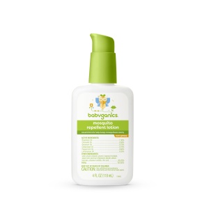 Repelente de mosquitos Babyganics, con aceites esenciales y vegetales, no graso, 4oz