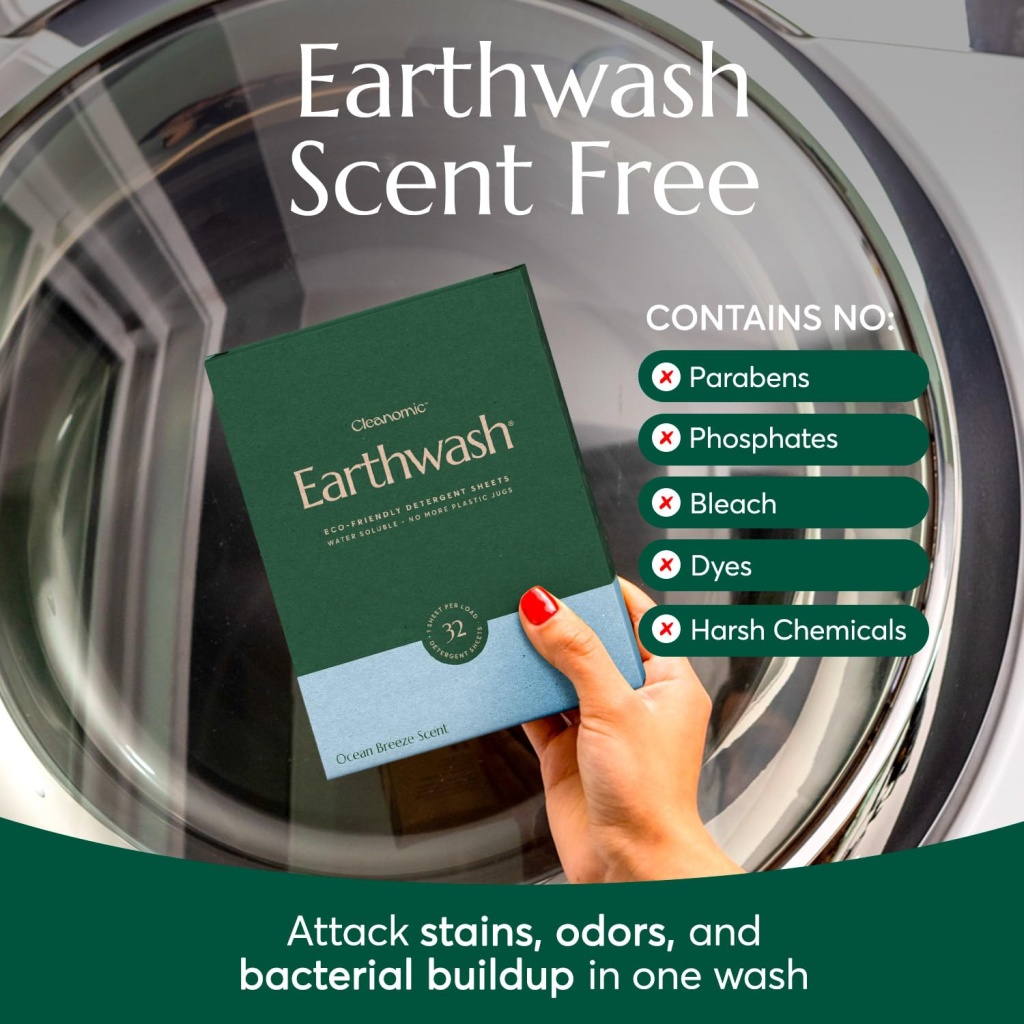 Set de Limpieza Cleanomic: Hojas Detergentes Earthwash, Booster Oxy ...