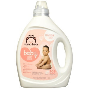 Detergente líquido concentrado para ropa de bebé Mama Bear - Aroma Flores de Osito - 106 cargas, 79.5 fl oz (1 paquete)