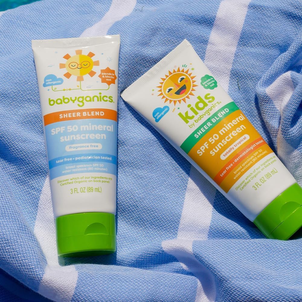 BabyGanics Protector Solar Mineral SPF 50, sin fragrancia, 89 ml