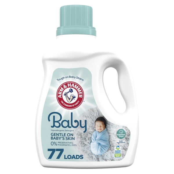 Jabón Líquido para Ropa de Bebé Arm & Hammer, 77 Cargas, 100.5 onzas líquidas