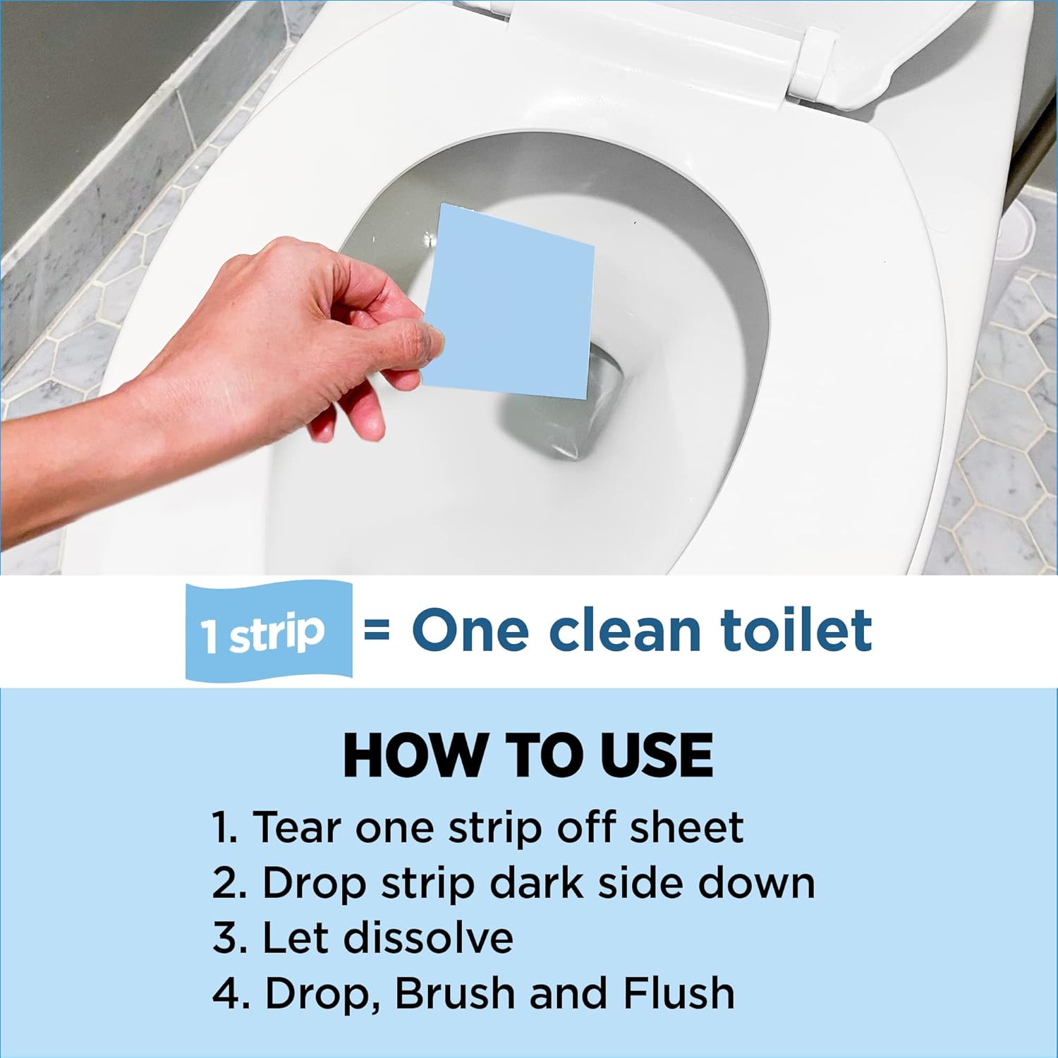 Tiras Limpiadoras de Inodoro Nature Clean, 3x36, Sin Plástico, Refresca Baños y WC, Sin Salpicaduras
