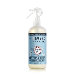 Neutralizador de olores para mascotas MRS. MEYER'S CLEAN DAY, aroma de hoja de coco, 16oz.