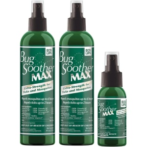 Repelente Natural de Insectos Bug Soother MAX - Doble Fuerza - 2 Pack 8 fl oz con 1 oz gratis - Seguro para Adultos y el Medio Ambiente
