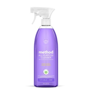 Limpiador multiusos en spray Method, Lavanda Francesa, fórmula a base de plantas y biodegradable, ideal para encimeras, azulejos y más, 28 Fl Oz, (1 Pack)