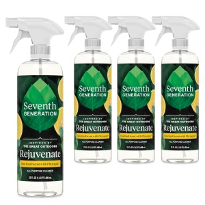 Limpiador Multiusos Séptima Generación de Yuzu y Albahaca, 23 fl oz, Pack de 4