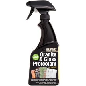 Protector para Granito y Vidrio Flitz - Sellador Cerámico Avanzado para Encimeras, Vidrio, Acero Inoxidable y Electrodomésticos - Escudo contra Huellas Dactilares y Manchas - 16 oz.