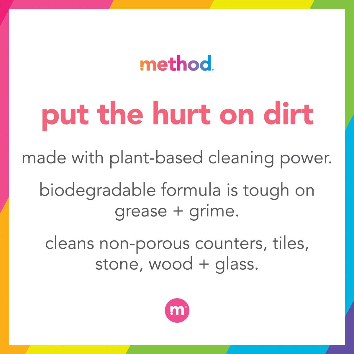 Limpiador multiusos en spray Method, Lavanda Francesa, fórmula a base de plantas y biodegradable, ideal para encimeras, azulejos y más, 28 Oz