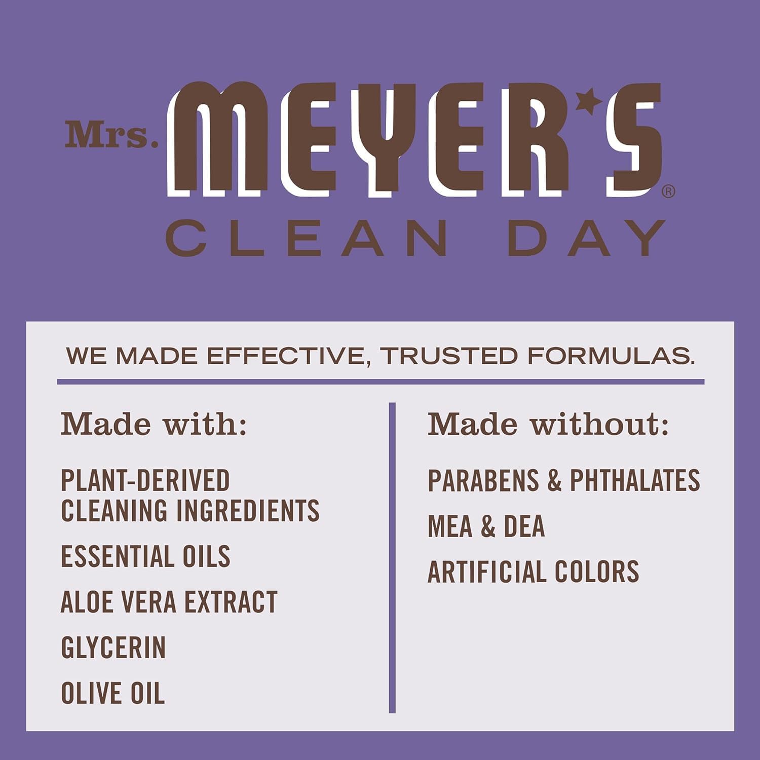 Recambio Jabón Líquido Vajilla MRS. MEYER'S CLEAN DAY, Fórmula Biodegradable, Flor Compasión, Envase Variado, 48 oz