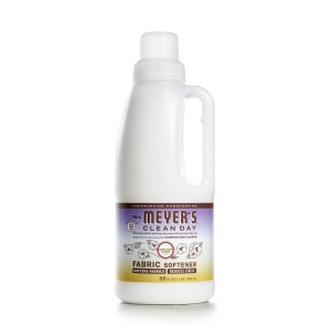 Suavizante de tela líquido MRS. MEYER'S CLEAN DAY, con aceites esenciales, libre de parabenos, con aroma de flor de la compasión, 32 oz (32 cargas).
