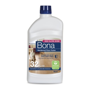 "Brillo Alto - Pulidor protectivo y renovador para pisos de madera - Bona 32 fl oz - Cubre 500 sq ft"