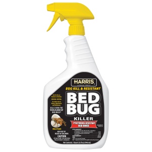 Eliminador de chinches HARRIS con fórmula de largo efecto, líquido en spray sin olor y no mancha (32oz)