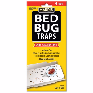 Trampa de pegamento Harris para detectar y eliminar chinches 4pzas