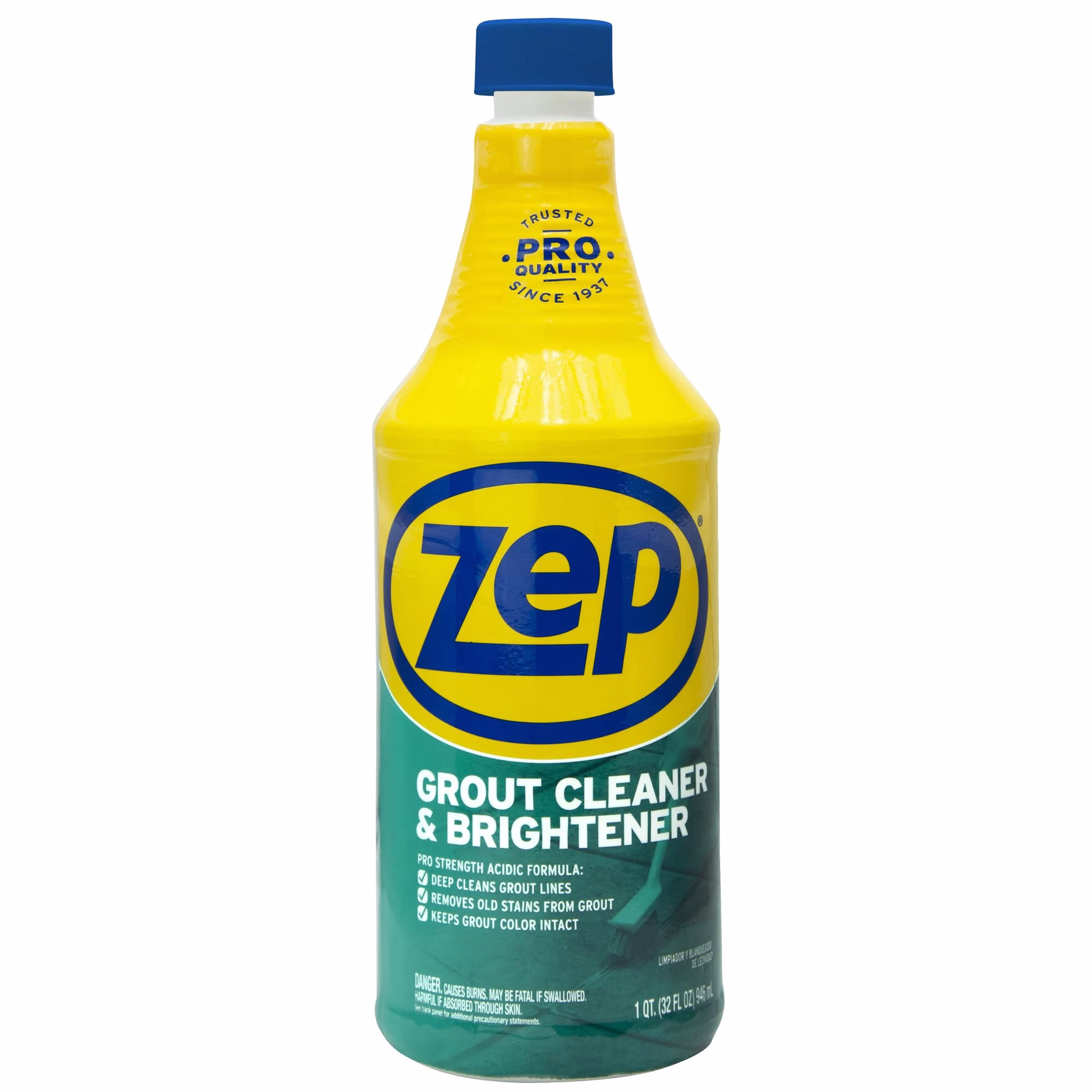 Limpiador y Reavivador de Juntas Zep - 32 oz (1 Botella) - ZU104632 - Fórmula de Limpieza Profunda Elimina Manchas Antiguas de las Juntas.