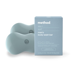 Jabón en barra Method, sea-surf, sin plástico, 2 barras x 142g