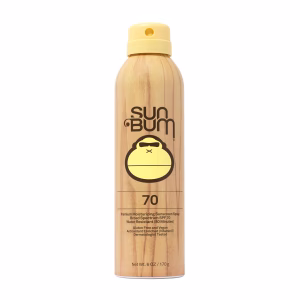 "Protector Solar en Spray Sun Bum Original SPF 70 - Amplio Espectro Hidratante con Vitamina E - Cumple con la normativa 104 Act de Hawaii (Sin Octinoxato ni Oxybenzone) - 6 oz"