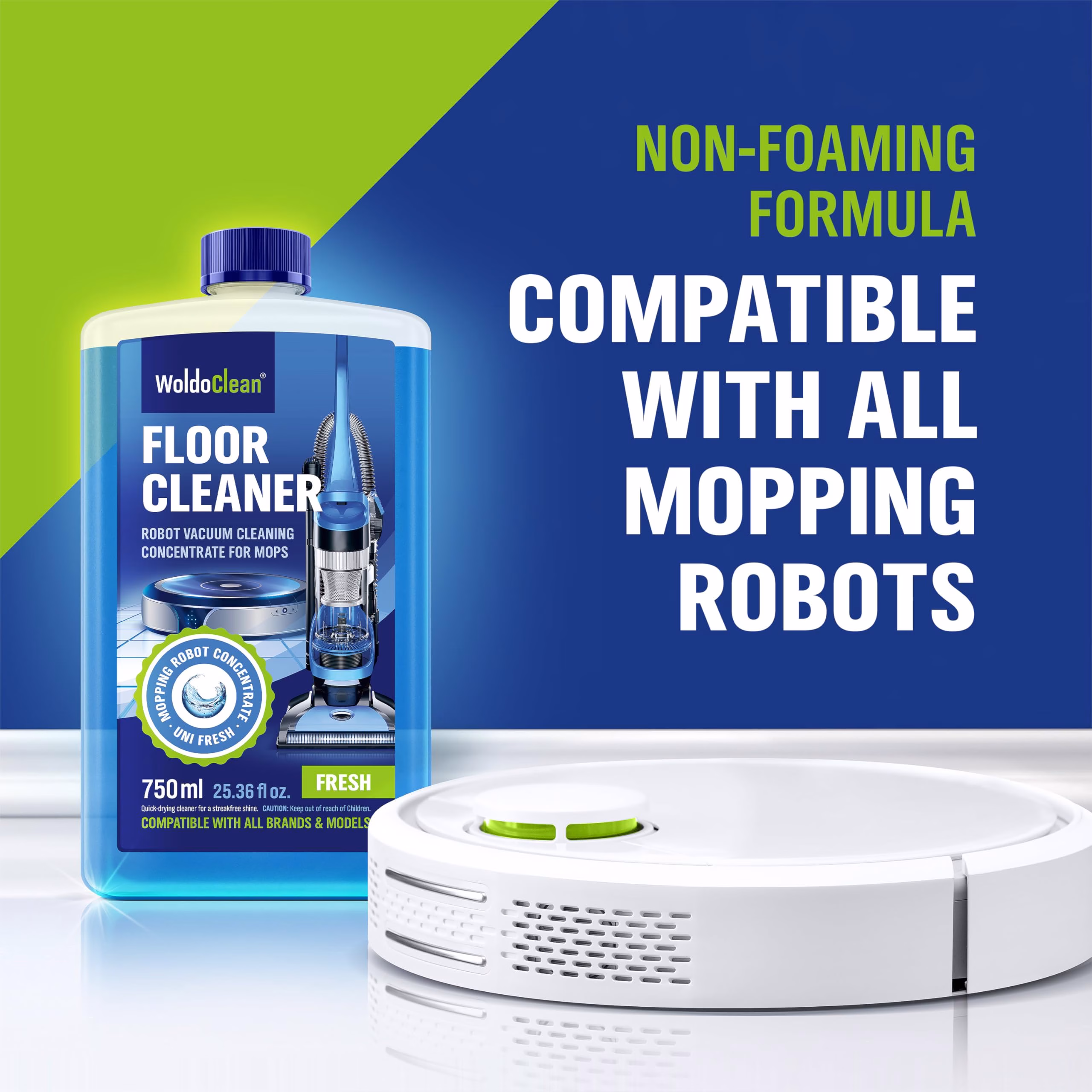 Limpiador para Pisos WoldoClean para robots aspiradores compatible con Roborock, Tineco, iFloor 750ml - Image 5