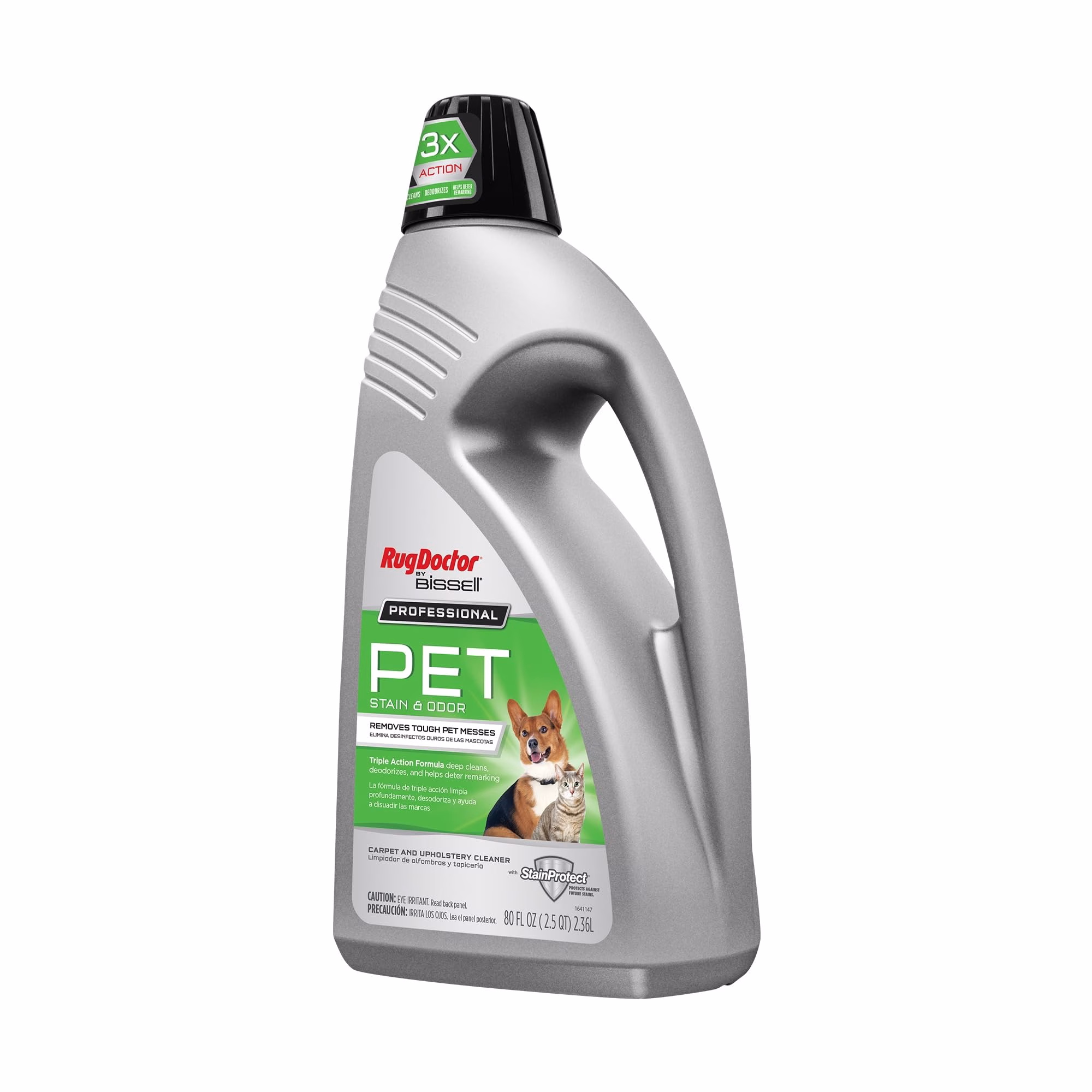 Liquido Limpia Alfombras Profesional Rug Doctor con Triple Acción para Manchas de Mascotas y Olores, 80oz
