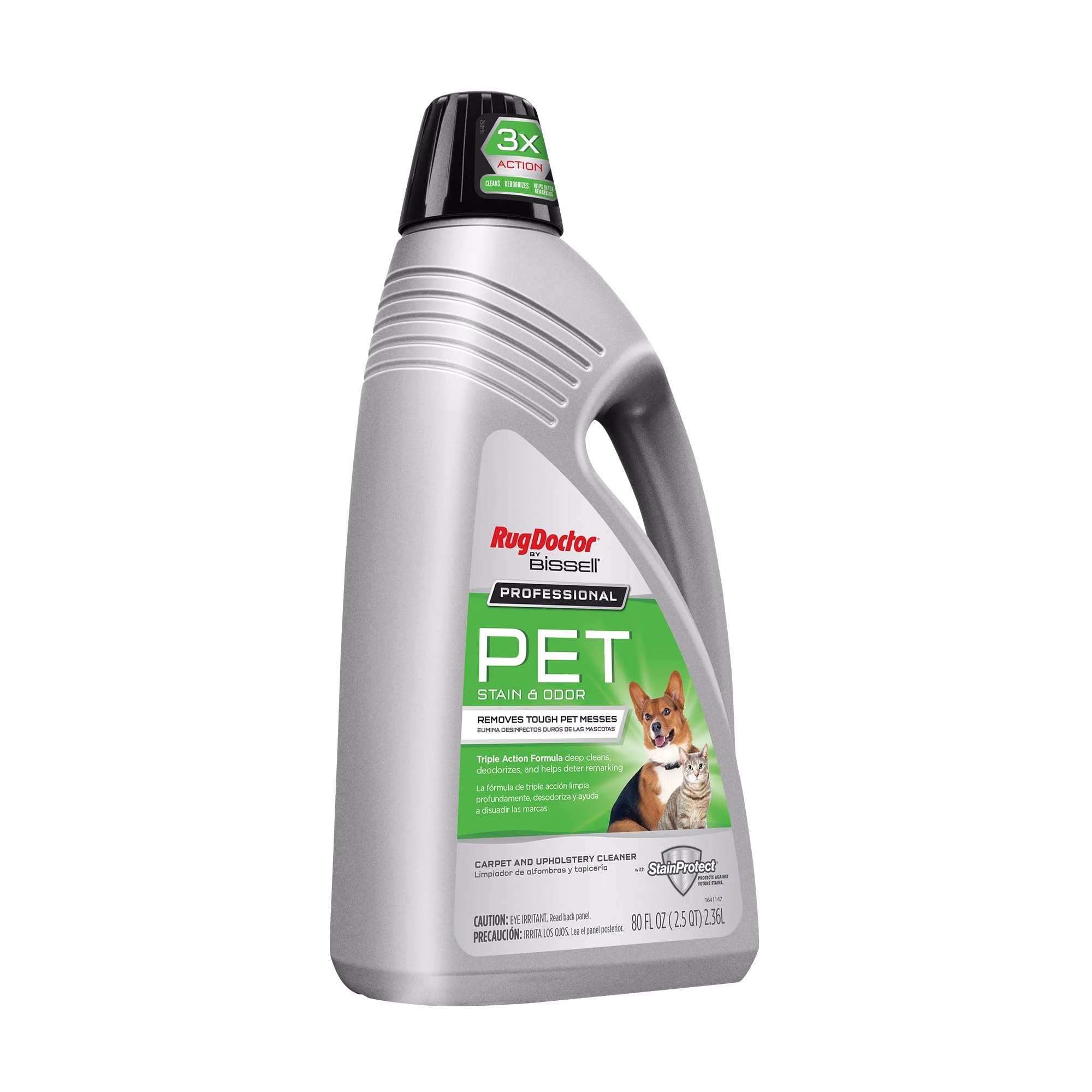 Liquido Limpia Alfombras Profesional Rug Doctor con Triple Acción para Manchas de Mascotas y Olores, 80oz