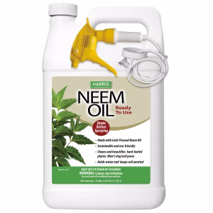 Aceite de Neem HARRIS para Plantas, Prensado en Frío Listo para Usar, 128oz