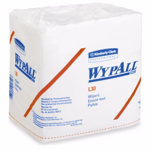 Toallitas de limpieza Wypall L30 de Kimberly-Clark Professional - Blanco, 90 unidades - 13" de longitud x 12-1/2" de ancho