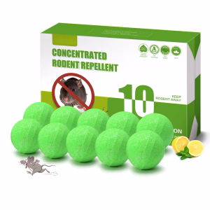 Bolas Repelentes de Roedores con Aceite de Menta | Control Natural de Plagas (Paquete 10 Piezas)