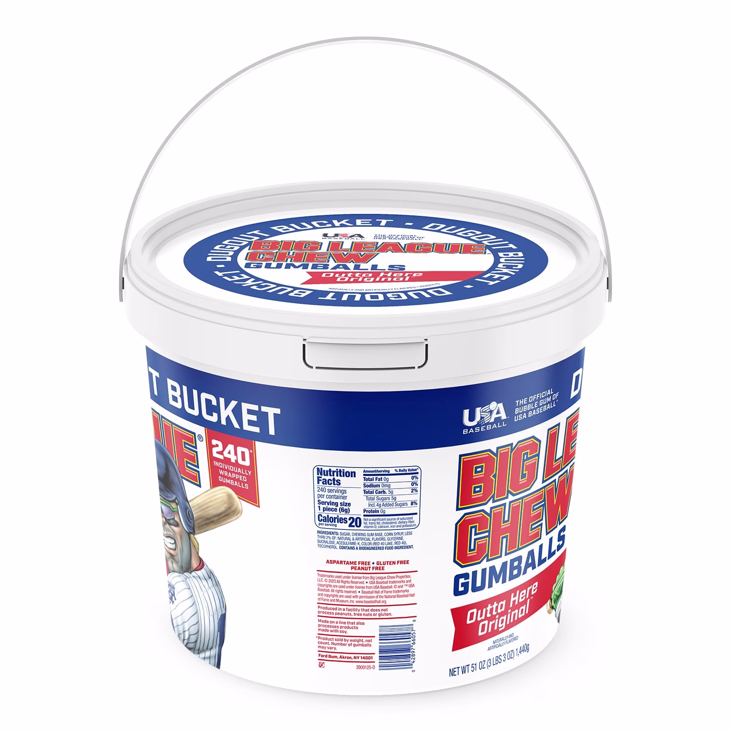 Big League Chew cubeta